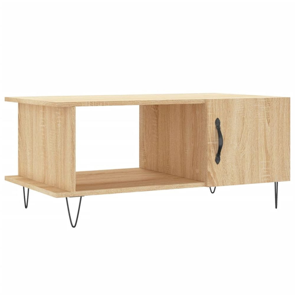 Vidaxl Konferenčný stolík dub sonoma 90x50x40 cm kompozitné drevo